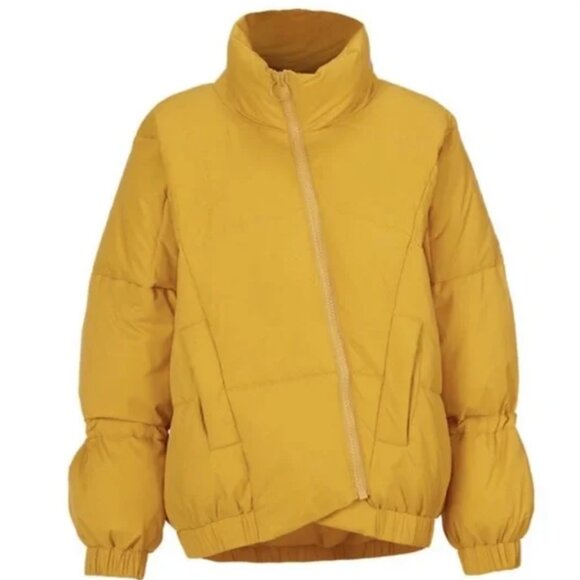 CAbi Jackets & Blazers - Cabi Puff Piece Acid Yellow Puffer Jacket XL – Limited Edition
